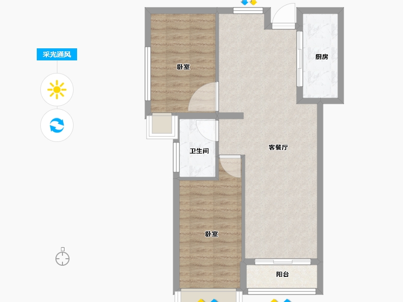 福建省-三明市-兄弟唐人街-67.33-户型库-采光通风