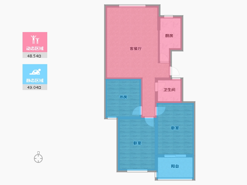 山东省-潍坊市-元和新城-87.00-户型库-动静分区