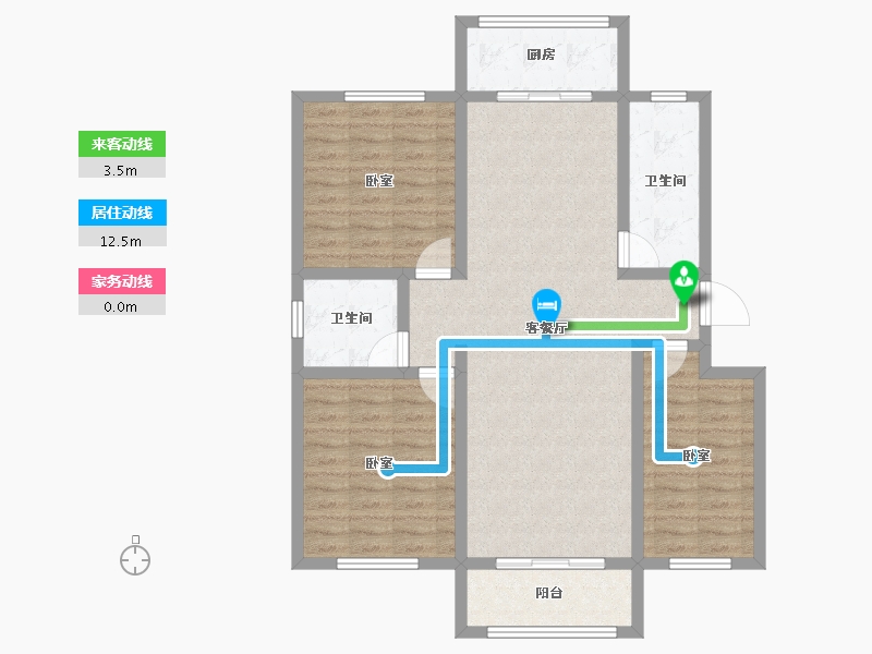 河北省-唐山市-瑞安盛境-97.70-户型库-动静线