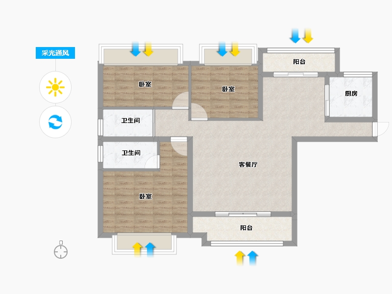 福建省-三明市-兄弟唐人街-91.62-户型库-采光通风