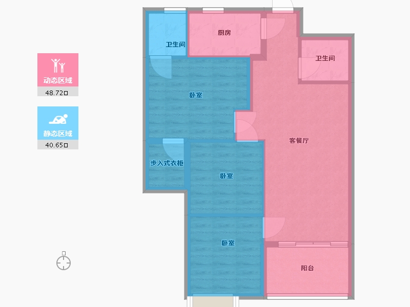 河北省-承德市-长瑞锦城-80.67-户型库-动静分区