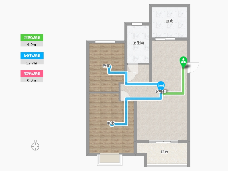 山东省-日照市-浮来春公馆-94.61-户型库-动静线