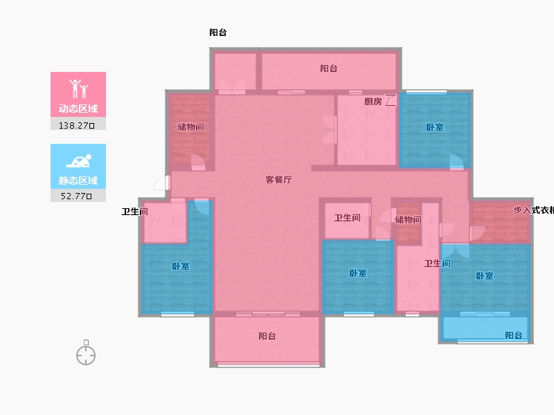 江苏省-南京市-五矿九玺台-170.00-户型库-动静分区