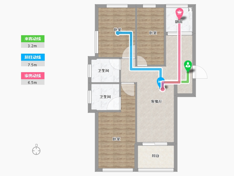 福建省-三明市-学府壹号-78.06-户型库-动静线