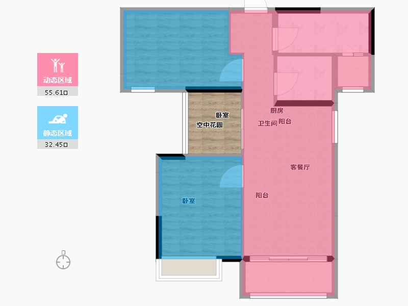 广东省-广州市-华南新城-86.00-户型库-动静分区