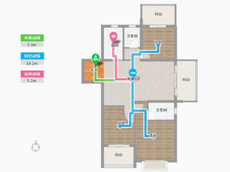 山东省-烟台市-银和怡海国奥天地-105.00-户型库-动静线