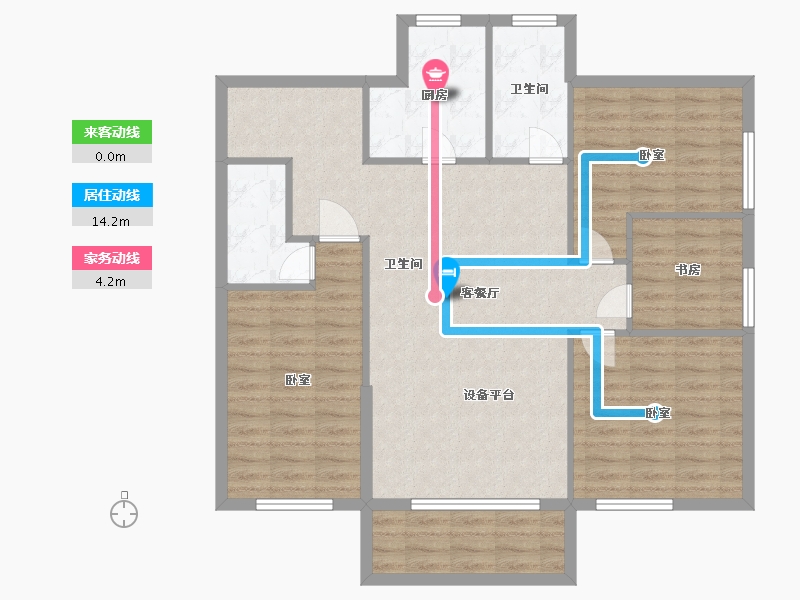 广东省-广州市-馨晴轩-104.00-户型库-动静线