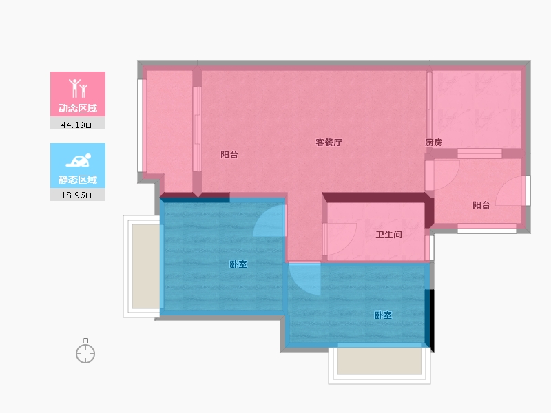 广东省-广州市-万科南方公元-56.00-户型库-动静分区