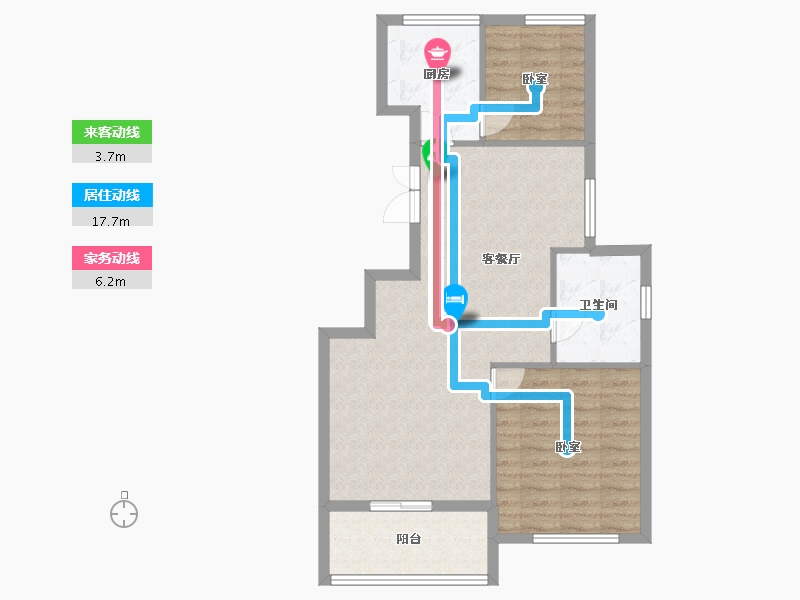 浙江省-衢州市-永易美丽东城-74.01-户型库-动静线