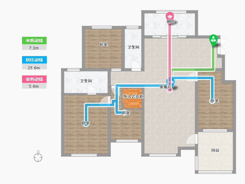 河北省-石家庄市-紫睿天和-143.54-户型库-动静线