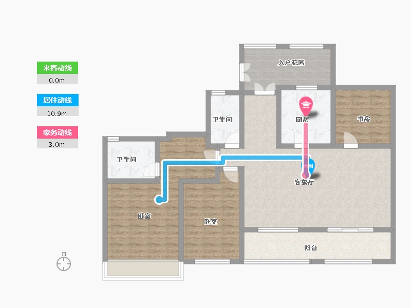 江苏省-南京市-大地伊丽雅特湾-115.33-户型库-动静线