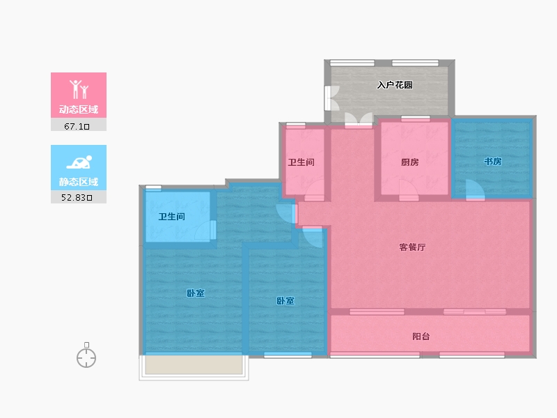 江苏省-南京市-大地伊丽雅特湾-115.33-户型库-动静分区