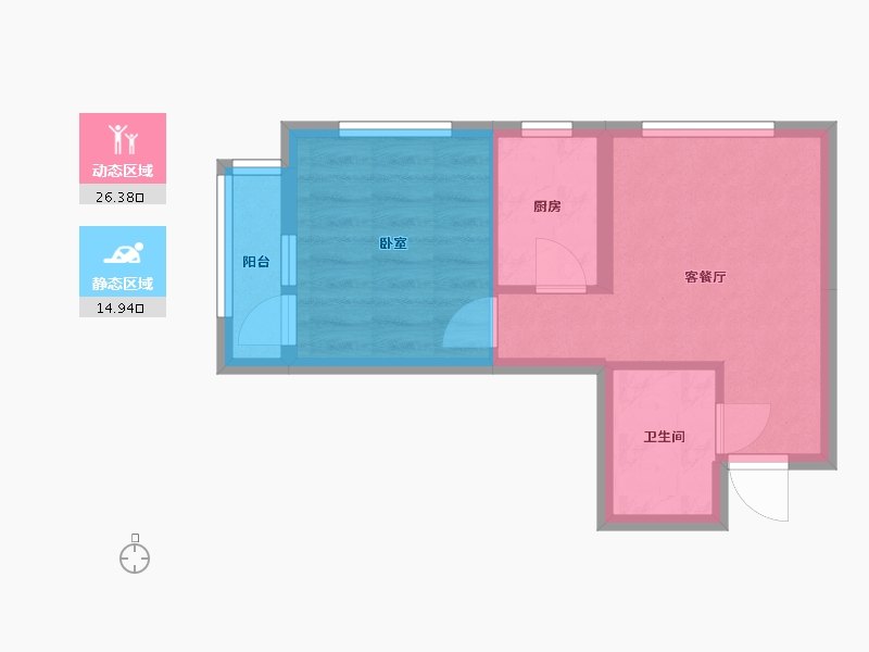 河北省-唐山市-世纪龙庭二期-36.12-户型库-动静分区