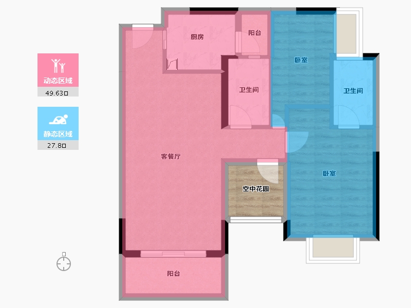 广东省-东莞市-富通自在城-73.00-户型库-动静分区