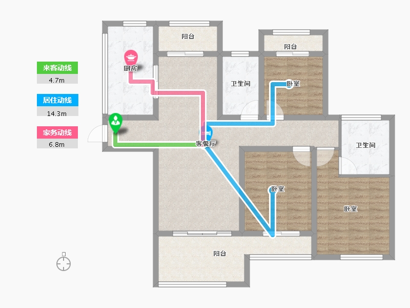 江苏省-南通市-南通星光耀广场-112.00-户型库-动静线