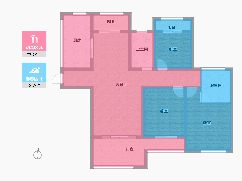 江苏省-南通市-南通星光耀广场-112.00-户型库-动静分区