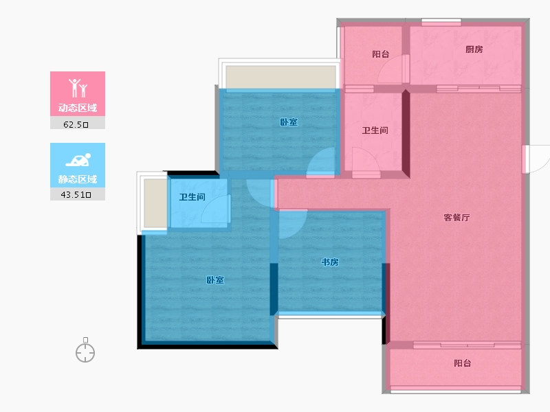 四川省-巴中市-通江1号-94.94-户型库-动静分区