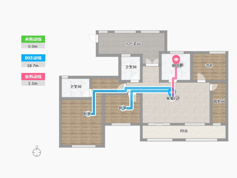 江苏省-南京市-大地伊丽雅特湾-114.52-户型库-动静线