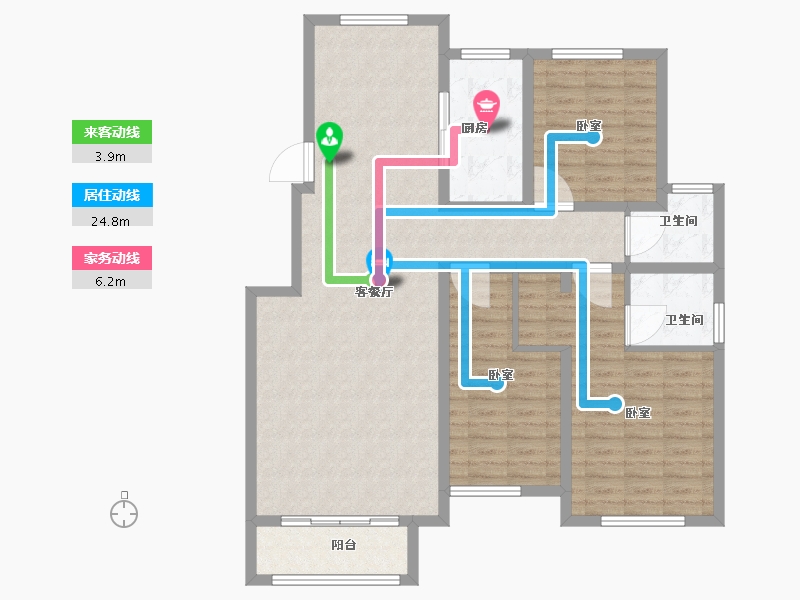 河北省-石家庄市-紫睿天和-111.87-户型库-动静线