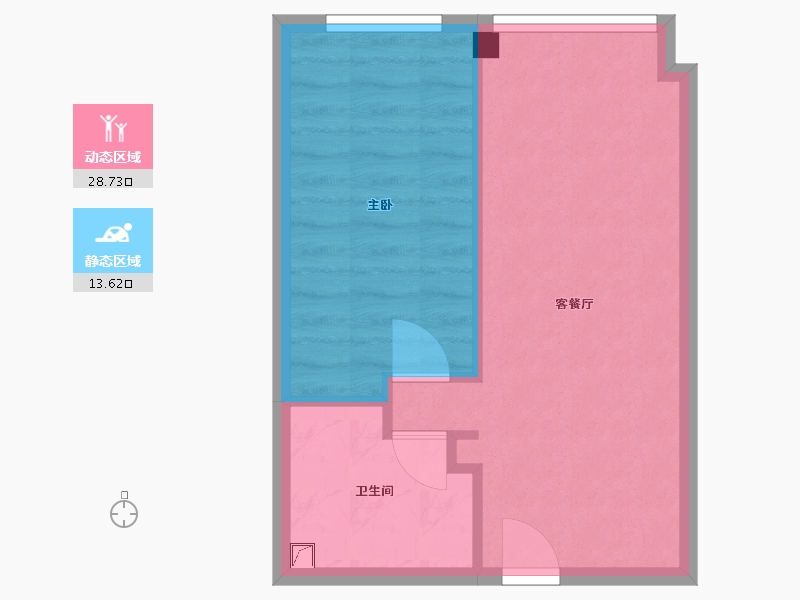 内蒙古自治区-呼和浩特市-大爱国际-38.06-户型库-动静分区