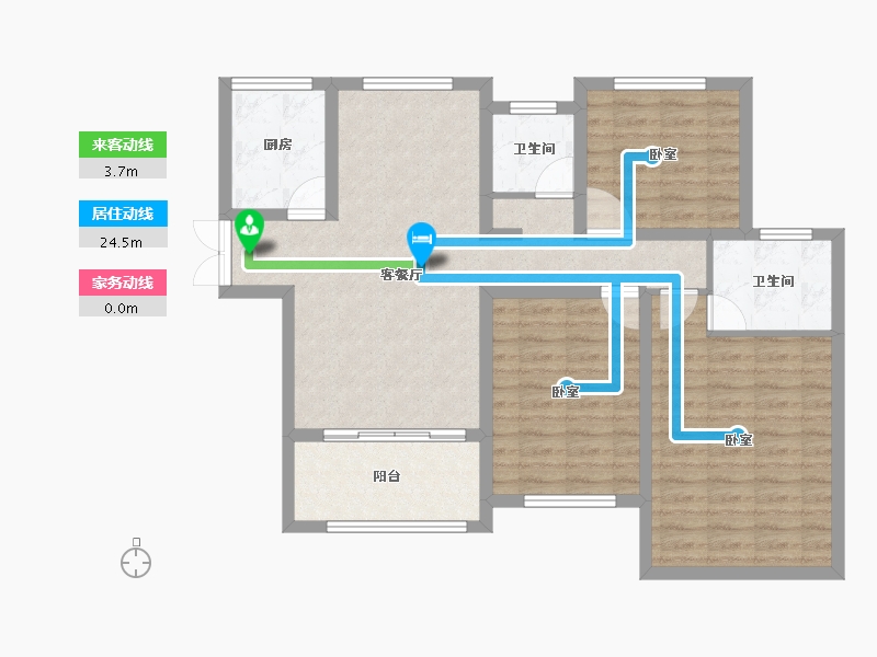 江苏省-南通市-中南锦苑-91.92-户型库-动静线