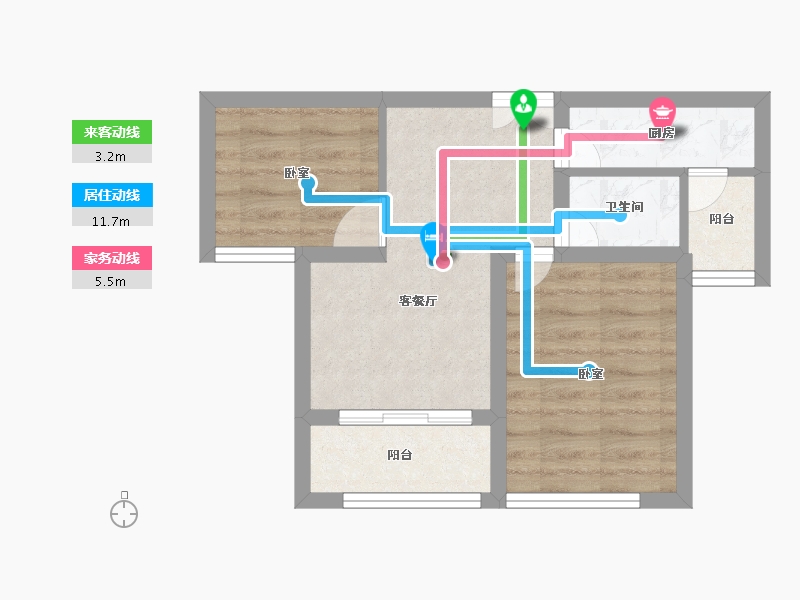 江苏省-南通市-中南锦苑-40.42-户型库-动静线