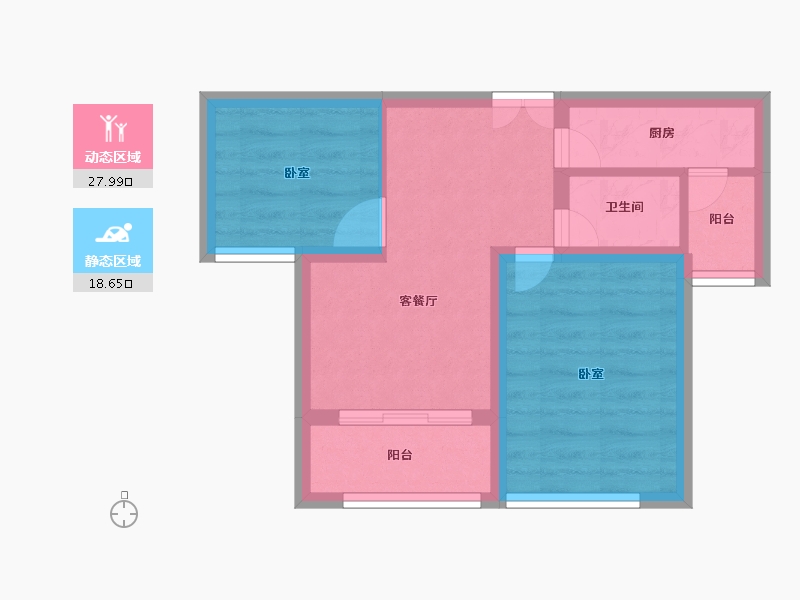 江苏省-南通市-中南锦苑-40.42-户型库-动静分区