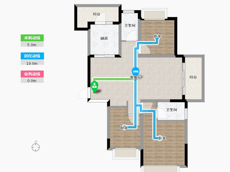 安徽省-合肥市-华邦繁华里-104.01-户型库-动静线