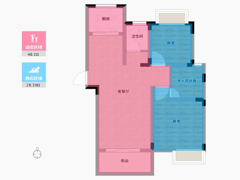 安徽省-合肥市-东方早城-68.01-户型库-动静分区