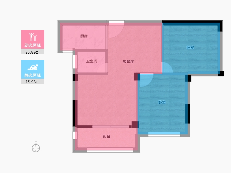 福建省-宁德市-中融中央公馆-37.06-户型库-动静分区