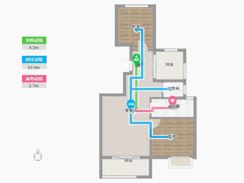 浙江省-宁波市-恒德御府-78.00-户型库-动静线