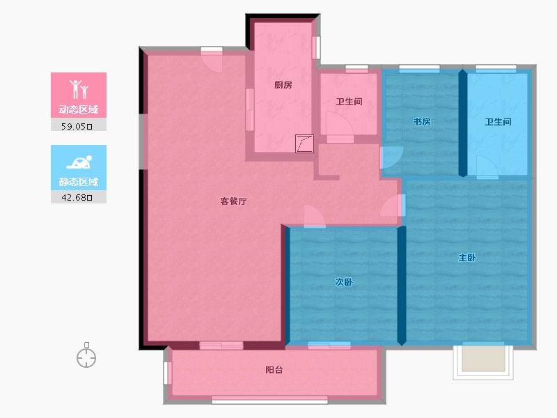 江西省-抚州市-保利华章香颂-90.18-户型库-动静分区