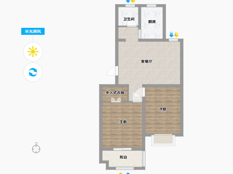 山东省-青岛市-环球世家-68.10-户型库-采光通风