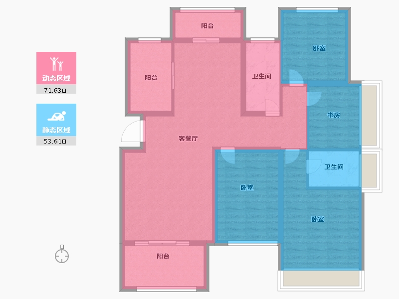 浙江省-绍兴市-华宇兰园-112.00-户型库-动静分区