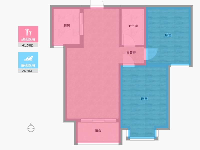 河北省-石家庄市-紫睿天和-60.59-户型库-动静分区