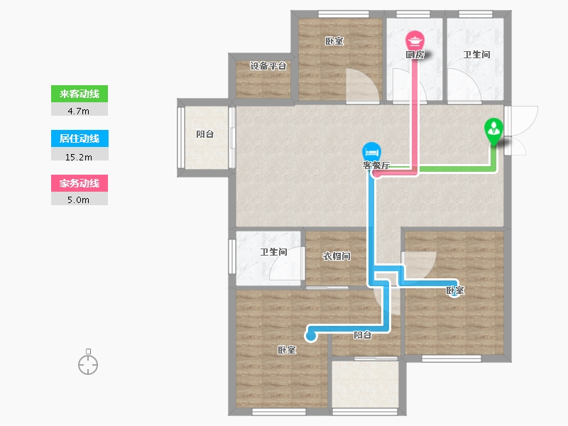 浙江省-绍兴市-一品星泽湾-106.00-户型库-动静线