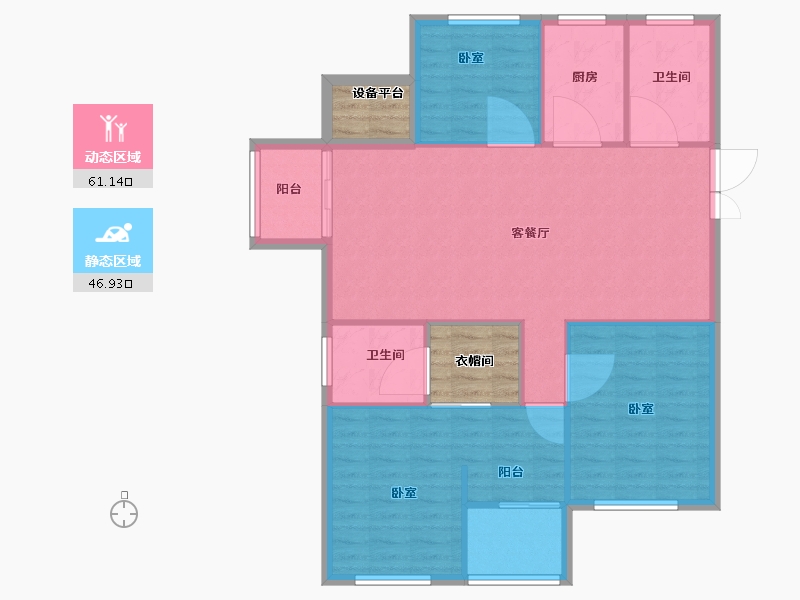 浙江省-绍兴市-一品星泽湾-106.00-户型库-动静分区