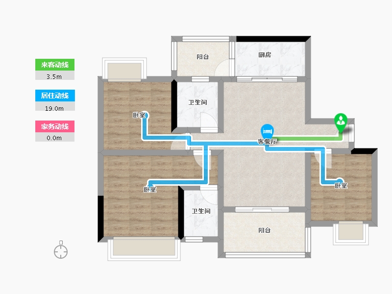 四川省-绵阳市-金叶香堤-81.61-户型库-动静线