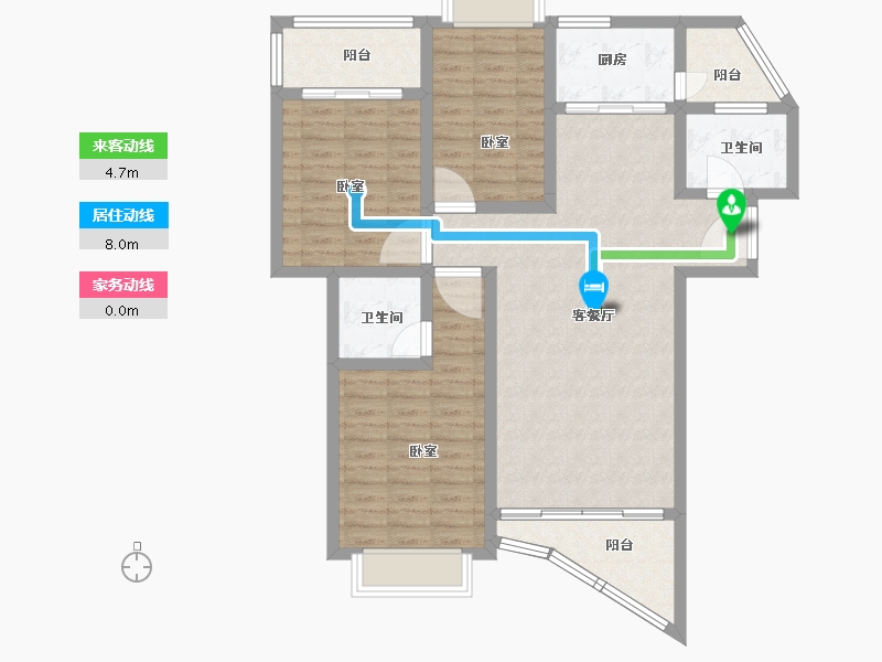 江西省-上饶市-明珠商业广场-99.15-户型库-动静线