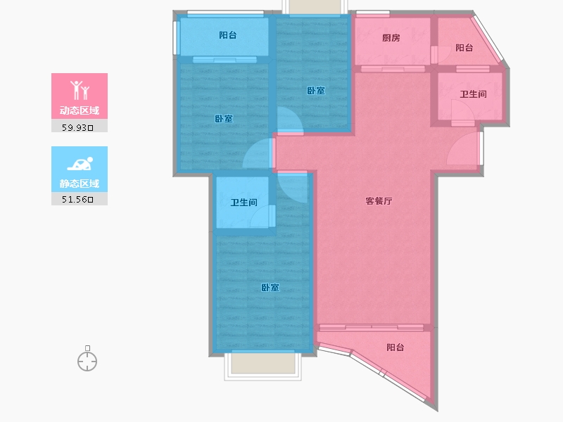 江西省-上饶市-明珠商业广场-99.15-户型库-动静分区