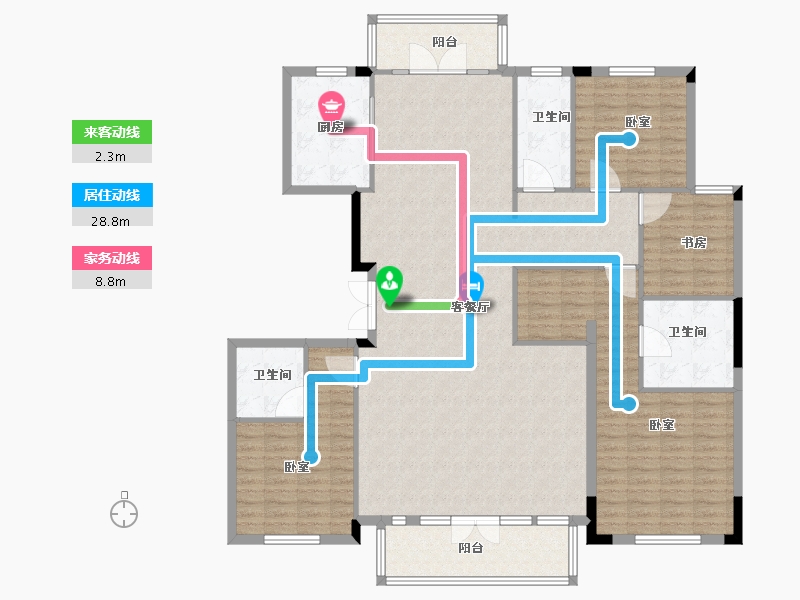 浙江省-杭州市-九龙仓碧玺-169.00-户型库-动静线