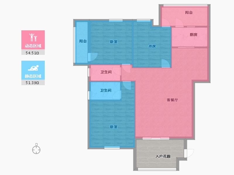 江西省-上饶市-公园道一号·尊品-105.98-户型库-动静分区