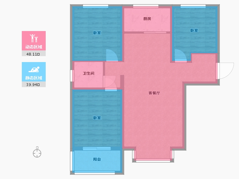 河北省-石家庄市-紫睿天和-78.67-户型库-动静分区