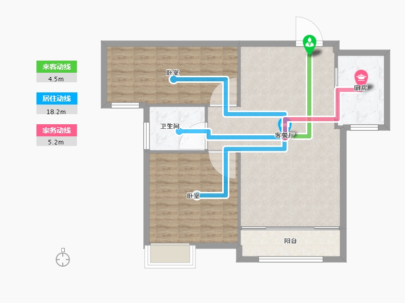 山东省-济南市-鲁商凤凰城-80.00-户型库-动静线