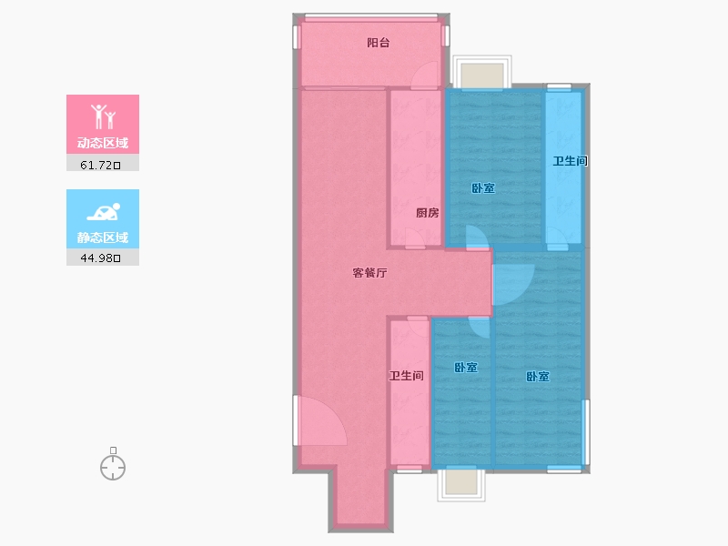 河北省-石家庄市-承翰世家-96.60-户型库-动静分区