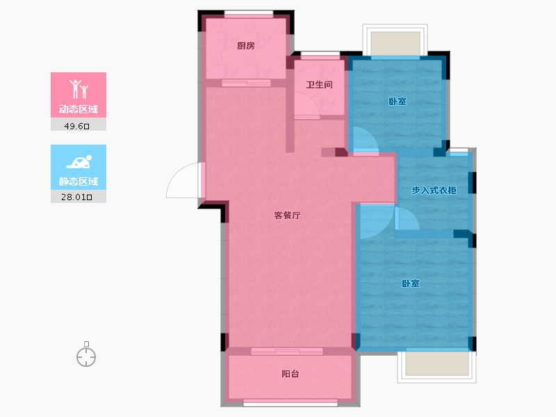 安徽省-合肥市-东方早城-68.68-户型库-动静分区