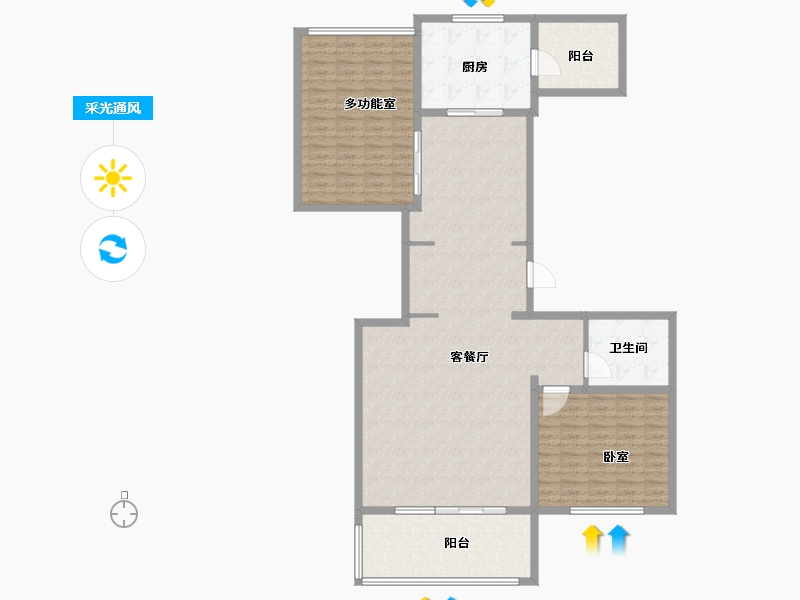 浙江省-杭州市-金地天逸-148.99-户型库-采光通风