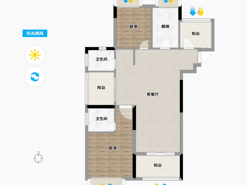 江苏省-南京市-保利梧桐语-94.01-户型库-采光通风