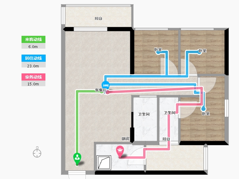 广东省-汕头市-桂和新城-82.64-户型库-动静线