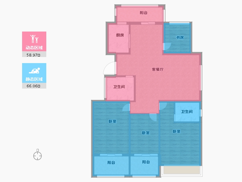 浙江省-绍兴市-华宇兰园-113.00-户型库-动静分区